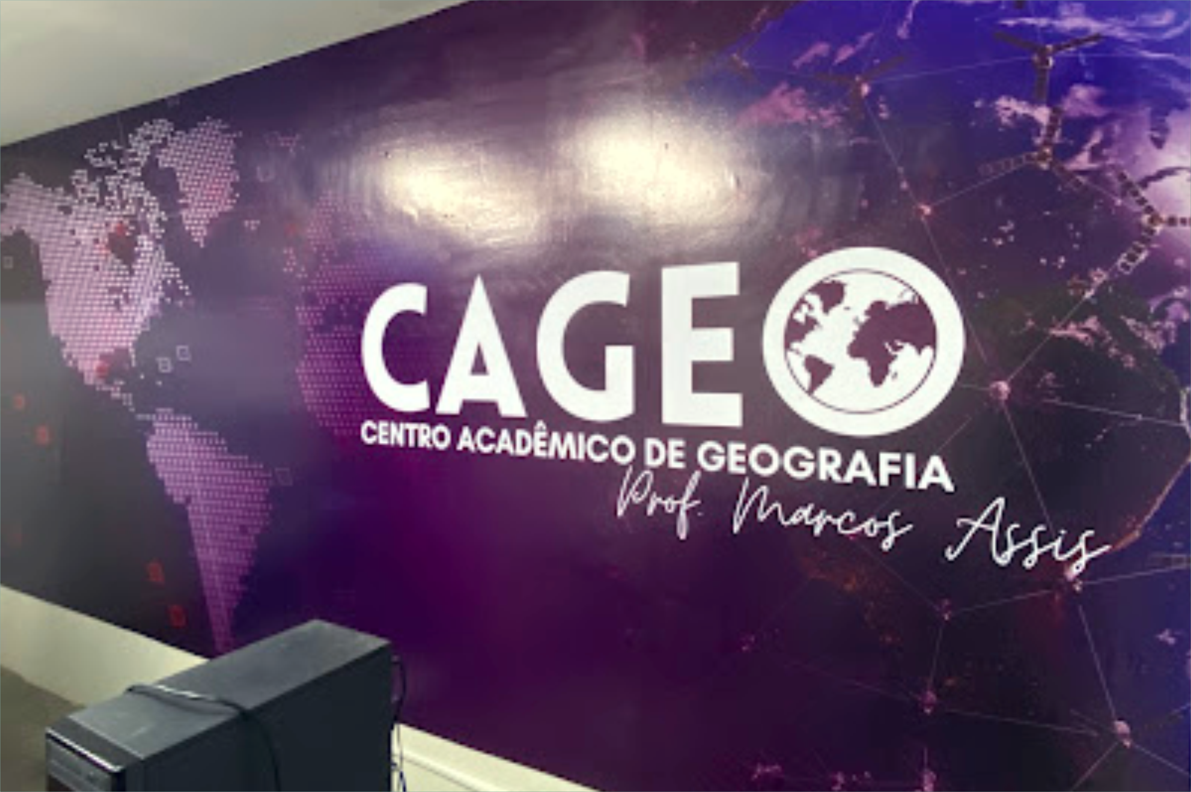 Placa em lona + Papel de Parede